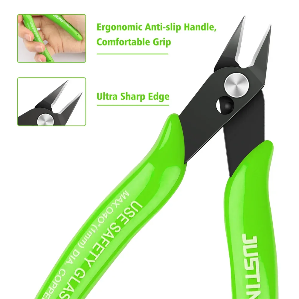 Universal คีมเครื่องมืออเนกประสงค์เครื่องตัดสายไฟตัดด้านข้าง Snips Flush สแตนเลส Nipper เครื่องมือ