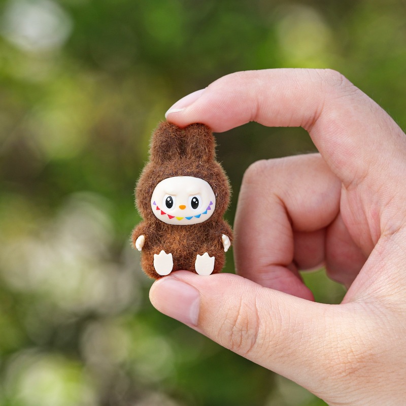 Cartoon Labubu Series Mini Flocking Exquisite Cute Doll Gift Diy Pendant Accessories Decoration Kawaii Toys Gift