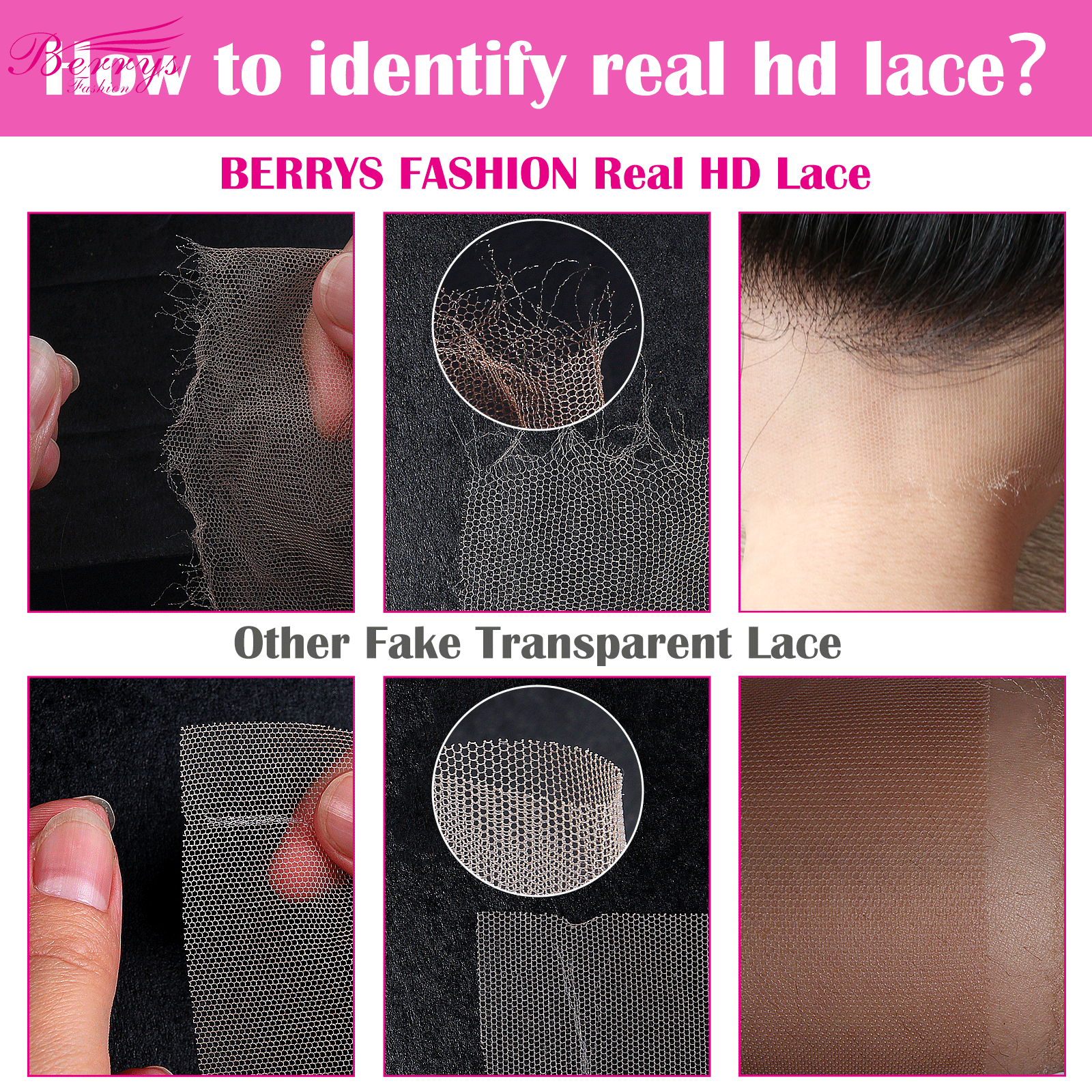 Berrysファッション13 × 6 hdレースフロントストレート13 × 4見えない透明なレースのフロントバージンヘア4x4 hd閉鎖溶融スキン