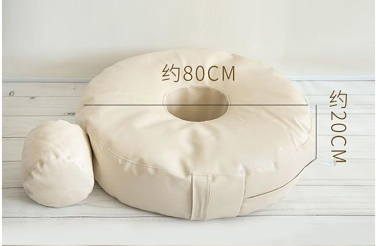Beanbag com recheios para suporte de aço inoxidável, moldura para fotos, adereços para fotografia de bebê, acessórios para recém-nascidos, almofada