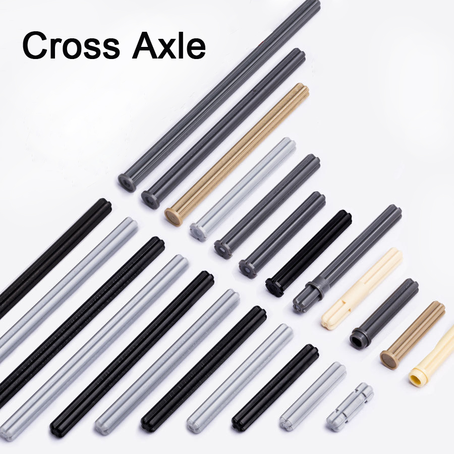 Bloques de construcción de ejes cruzados MOC, piezas de alta tecnología, accesorios compatibles con piezas Lego 6587/24316/15462/3737/3706, 10 unidades por lote