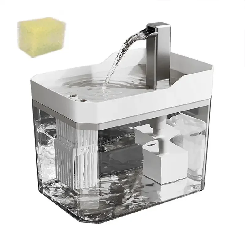 Hot transparent pet water dispenser plug-in automatic water drinker circulating and flowing out water smoothly pet water drinker