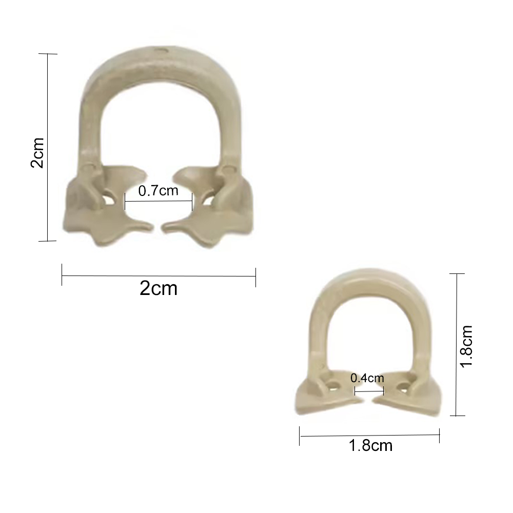 Hohe Qualität 4 teile/schachtel Dental Dam Clips Harz Barriere Schellen Gummi Schnitt Matrix Band Molaren Clips Dental Gummi Dam Clip
