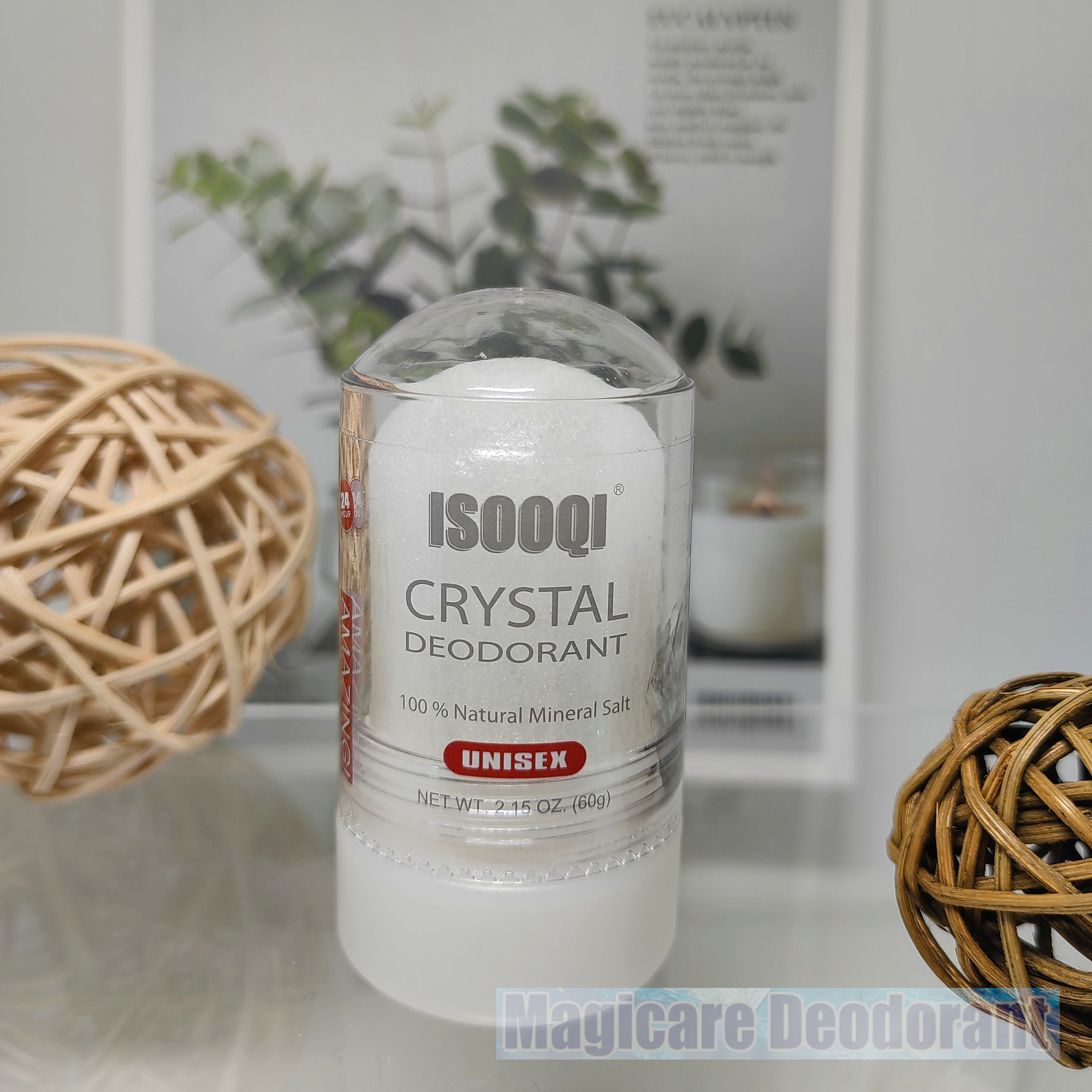 60 グラムミョウバンスティック 2 ピース/ロットカリウムミョウバンブロック制汗剤石クリスタル消臭天然ミネラル塩脇の下ユニセックス