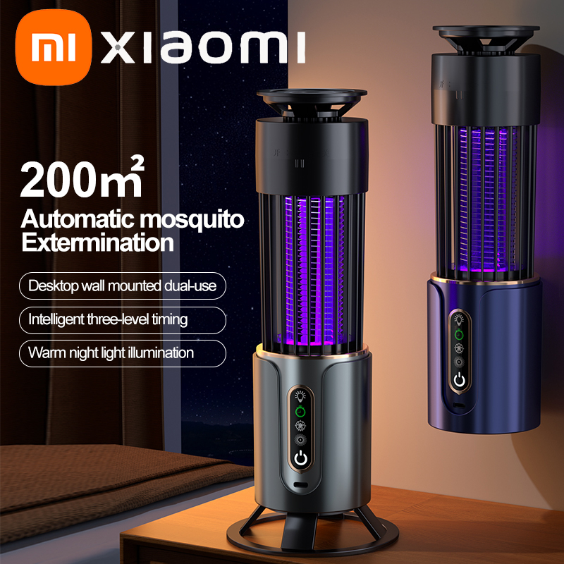 Xiaomi лампа от комаров ловушка для насекомых и мух фонарь для кемпинга USB синхронизация электрическая мухобойка открытый репеллент от насекомых