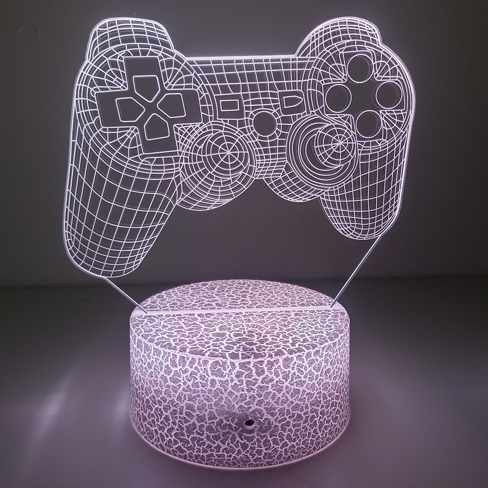 Não perturbe gamer no trabalho luz noturna 16 cores mudando gamepad lâmpada ilusão 3d para playstation4 para homens adolescentes e crianças