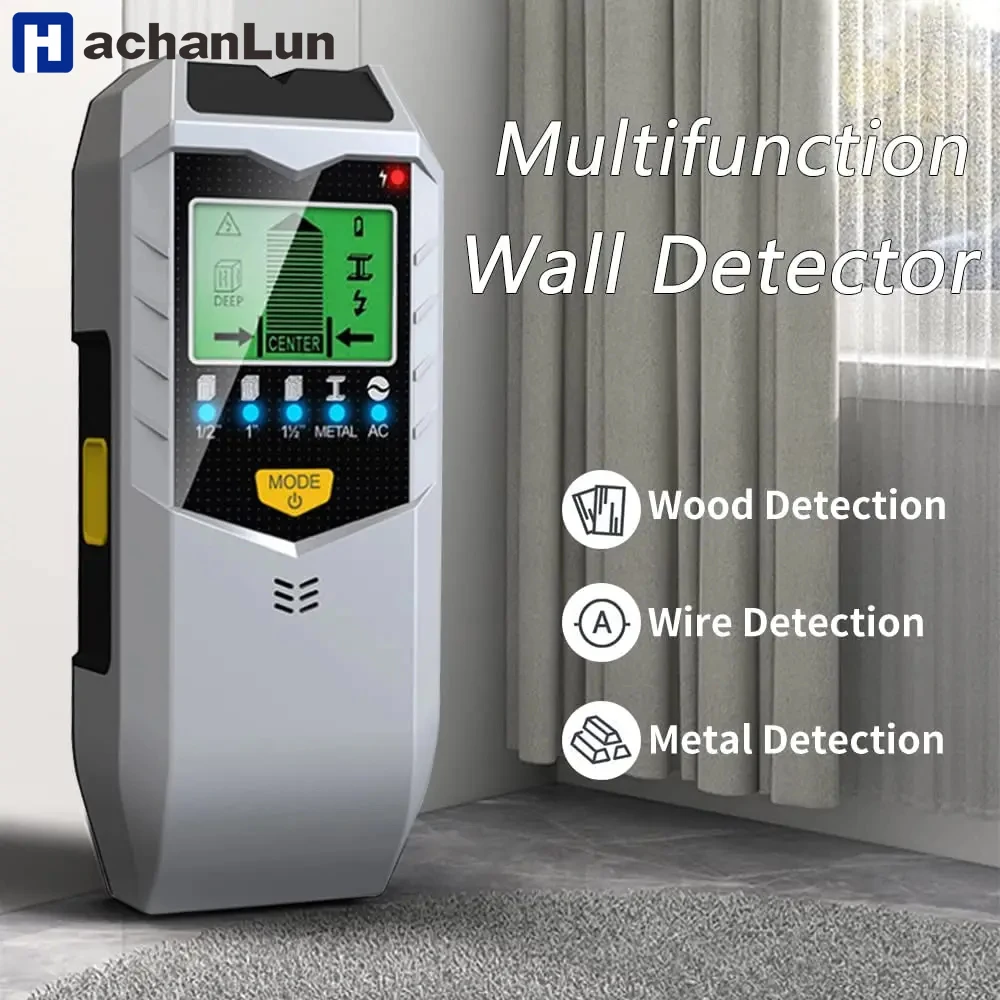 5-in-1 elektronische wanddetectorzoekers Houtzoeker Multifunctionele draagbare metaaldetector Stud Elektronisch meetinstrument