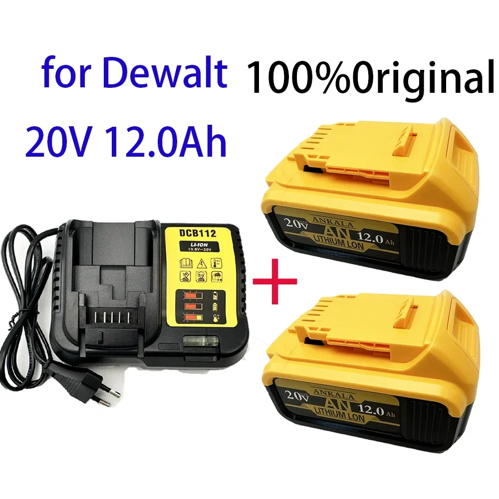 100% новый продукт для аккумулятора для электроинструмента Dewalt, 12000 мАч, 20 В, 12,0 Ач, DCB206, 20 В, DCB205, DCB204-2, DCB2001