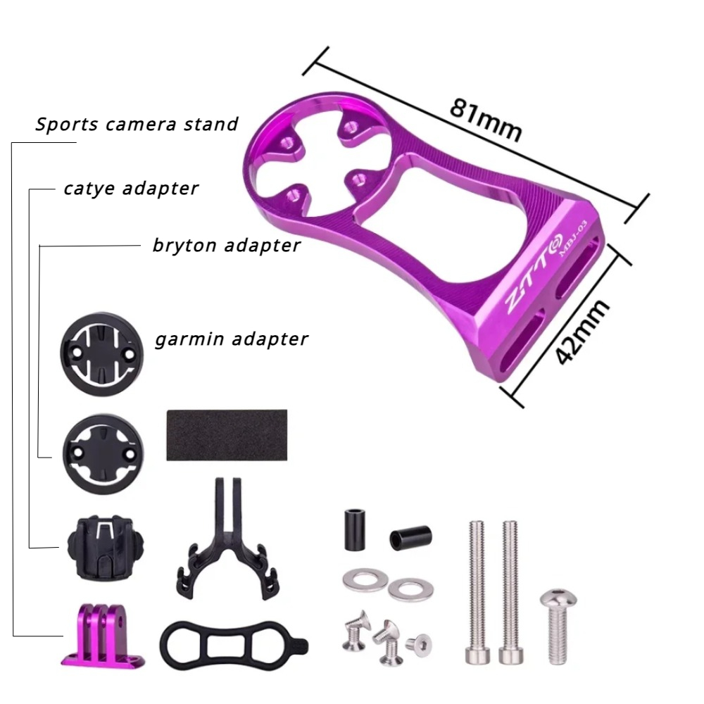 Soporte para cronómetro de bicicleta de montaña Soporte para base de bicicleta de carretera Soporte para cronómetro Equipo de equitación Compatible con Garmin y Bryton