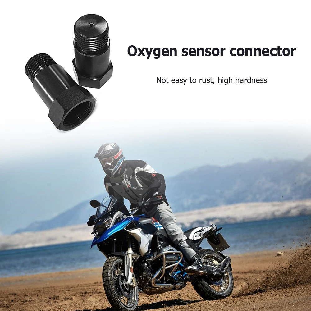 Conectores de Sensor de oxígeno para coche, adaptador de Sensor de O2, M18 x 1,5, sonda Lambda, herramientas negras, accesorios para automóviles
