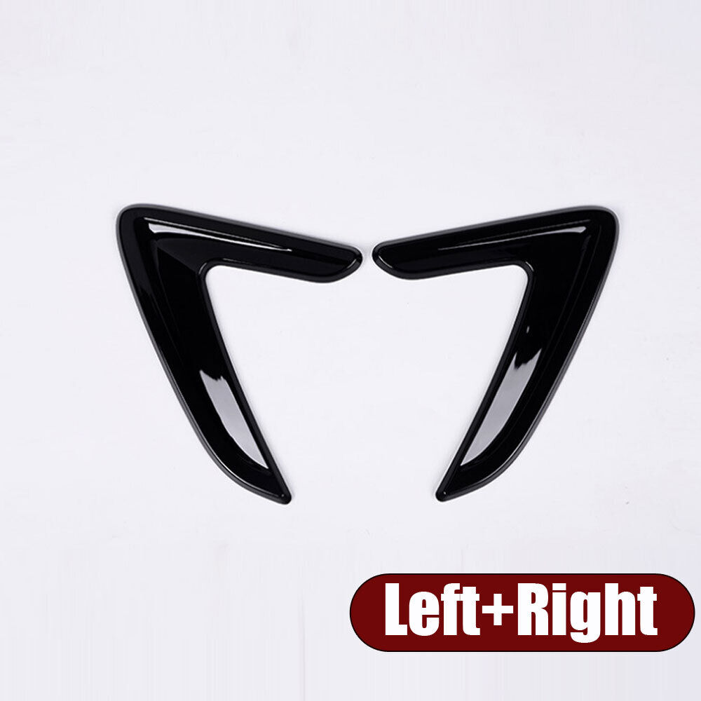 Kit aksesori hiasan penutup ventilasi aliran udara Fender samping mobil hitam Gloss untuk BMW F30 F32 3 4 Series 2012-2018