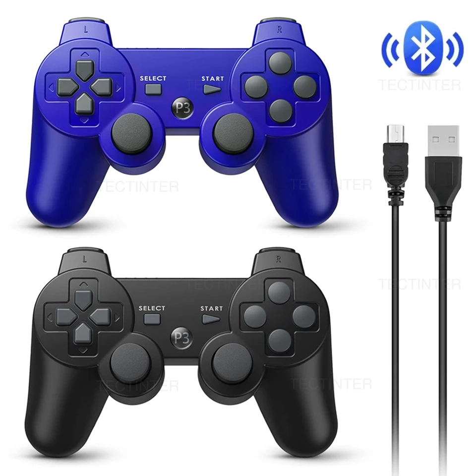 PS3 コントローラージョイスティック用 Bluetooth ワイヤレスゲームパッドをサポートプレイステーション 3 コントロールジョイパッドアクセサリー用の内蔵振動