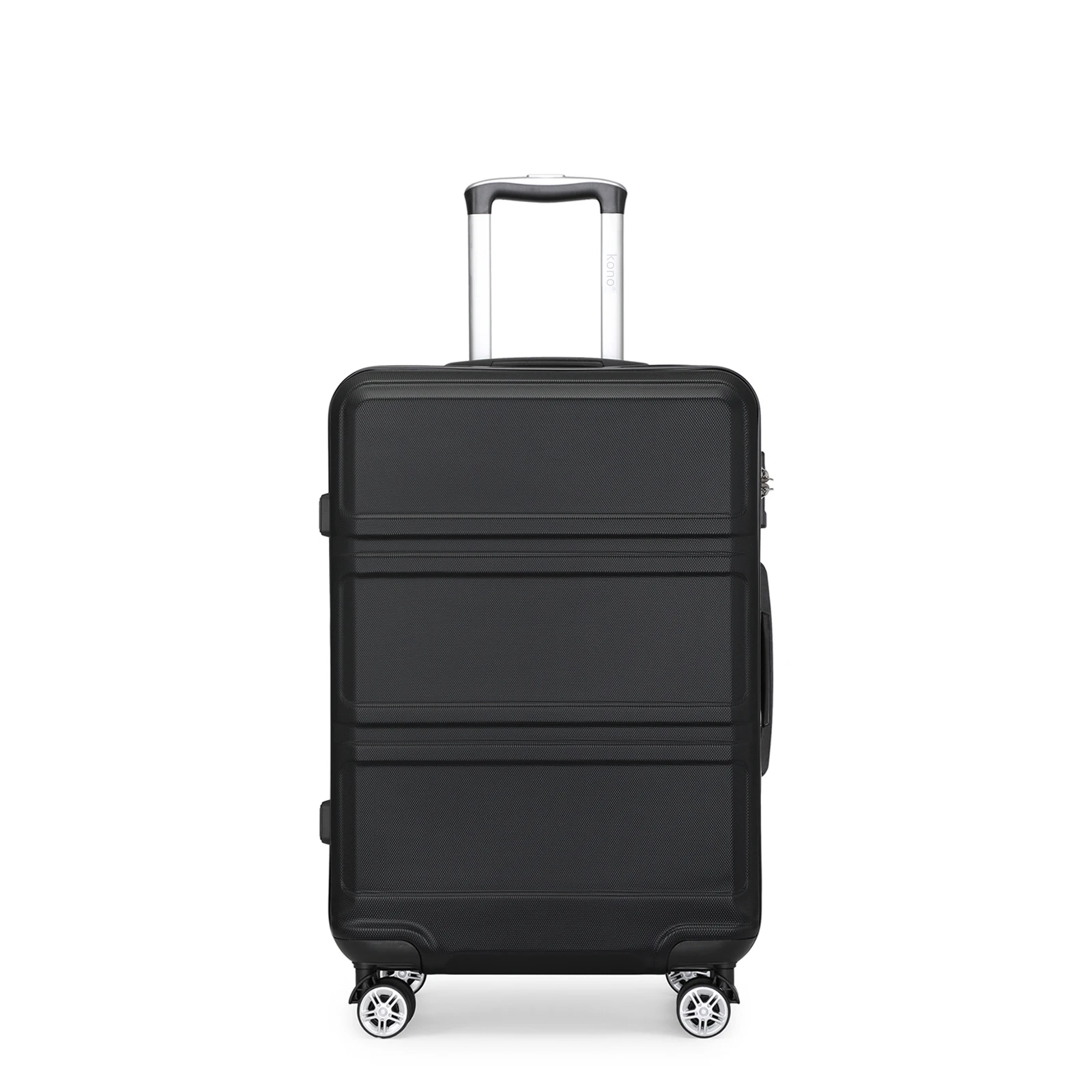 Kono Reisekoffer Handgepäck Trolley mit Rollen, 55cm Kabinenkoffer, Leichtgewicht ABS Hartschale, TSA Schloss für Sicherheit