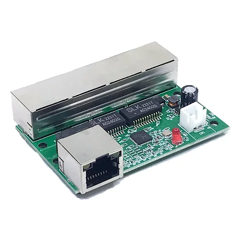 Mini PCBA 4/5 puertos Networkmini módulo de interruptor ethernet 10/100Mbps 5V 12V 15V 18V 24V