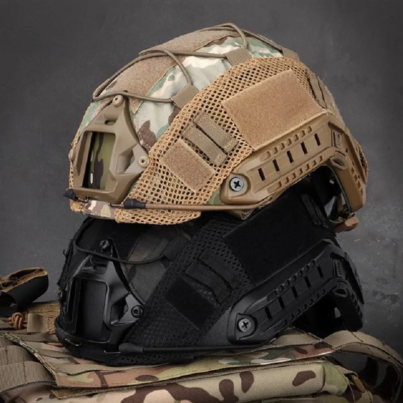 Sport helm abdeckung Jagd schießen Airsoft Helm abdeckung Mesh Paintball Helm abdeckung für Ops-Core pj/bj/mh schnelle Helm abdeckung