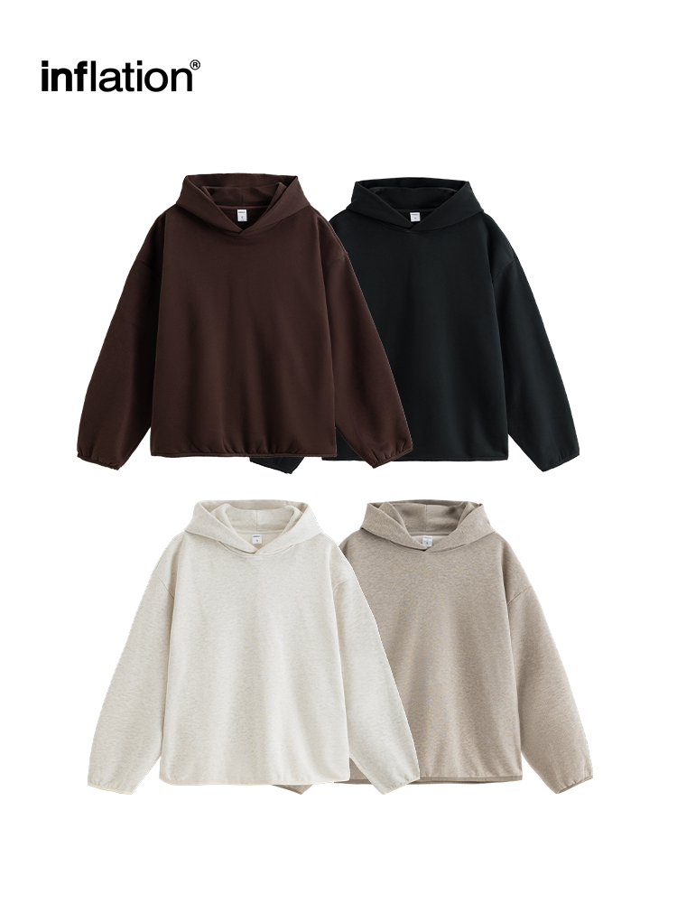 INFLAÇÃO-Hoodies Unisex Premium Cozy, Moletons com capuz minimalistas, 365gsm