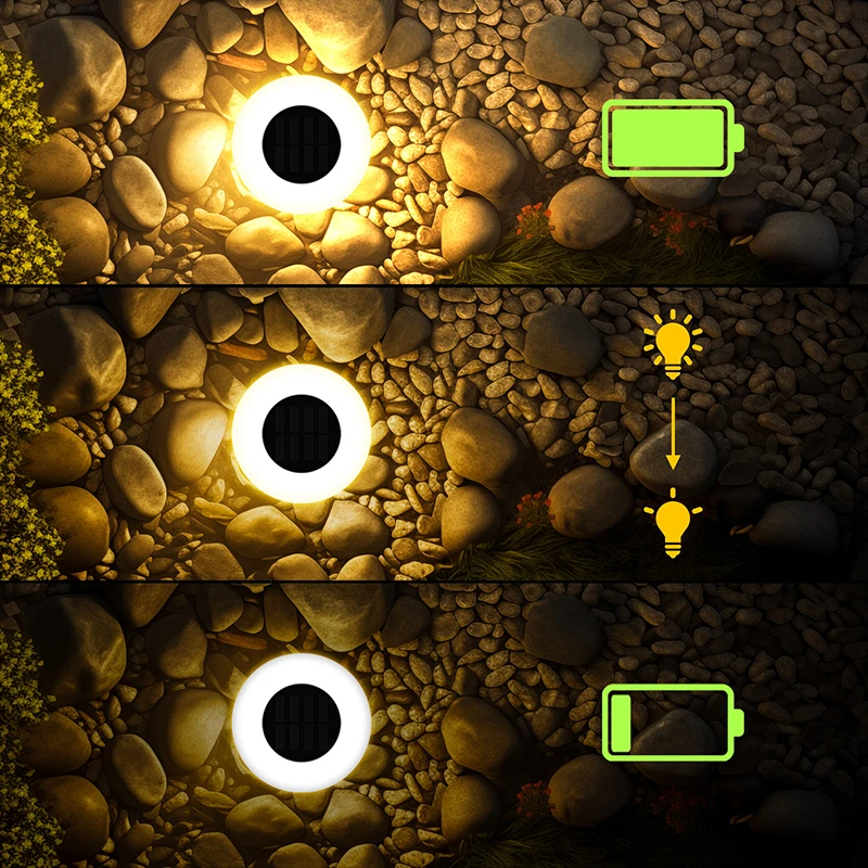 1/4pcs 14LEDs Solar Ground Lights Waterproof Outdoor Landscape Lighting LED Lawn Lamp for Garden Pathway Yard Deck Home Decor