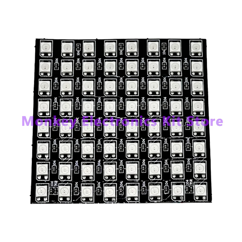 1 pz 8x8 WS2812 LED 5050 RGB 64 bit modulo matrice LED