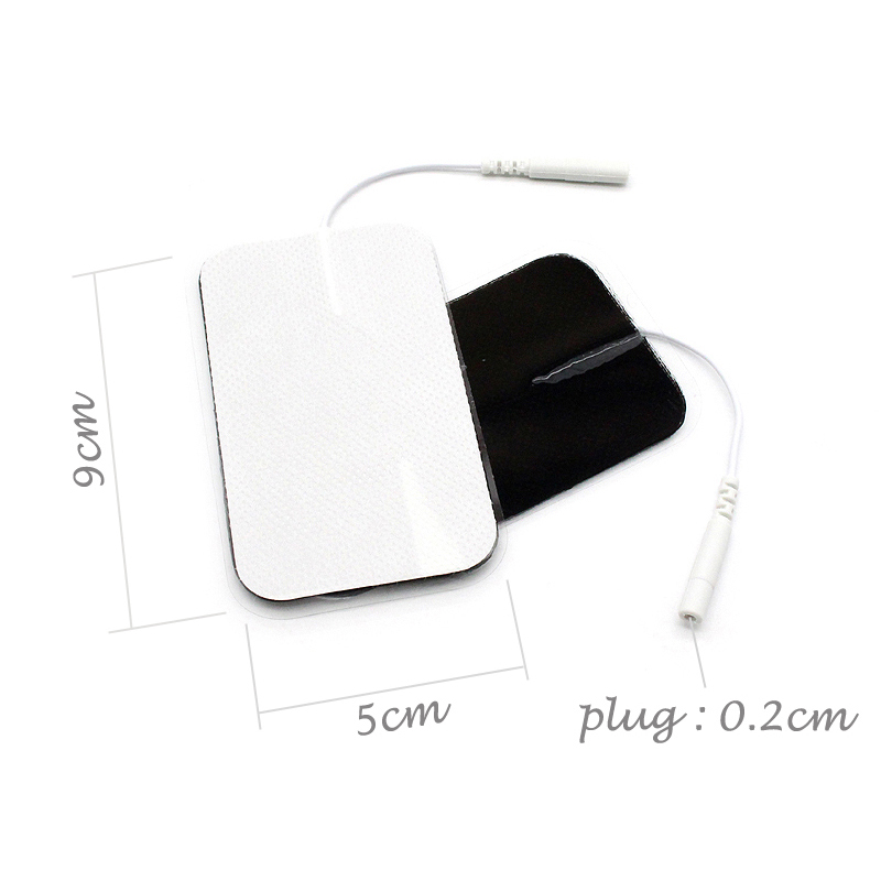 Almohadilla de electrodos Tens reutilizable, estimulador muscular nervioso Ems, autoadhesivo para máquina de almohadillas de electrodos digitales