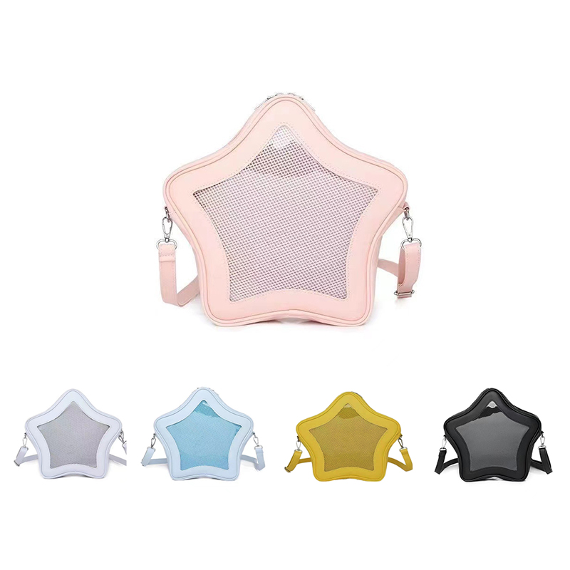 Japanese Itabag Transparent Star Bag Women Popular Harajuku Ita Bags Ladies Lolita Cute Kawaii Mini Backpack 2024 New