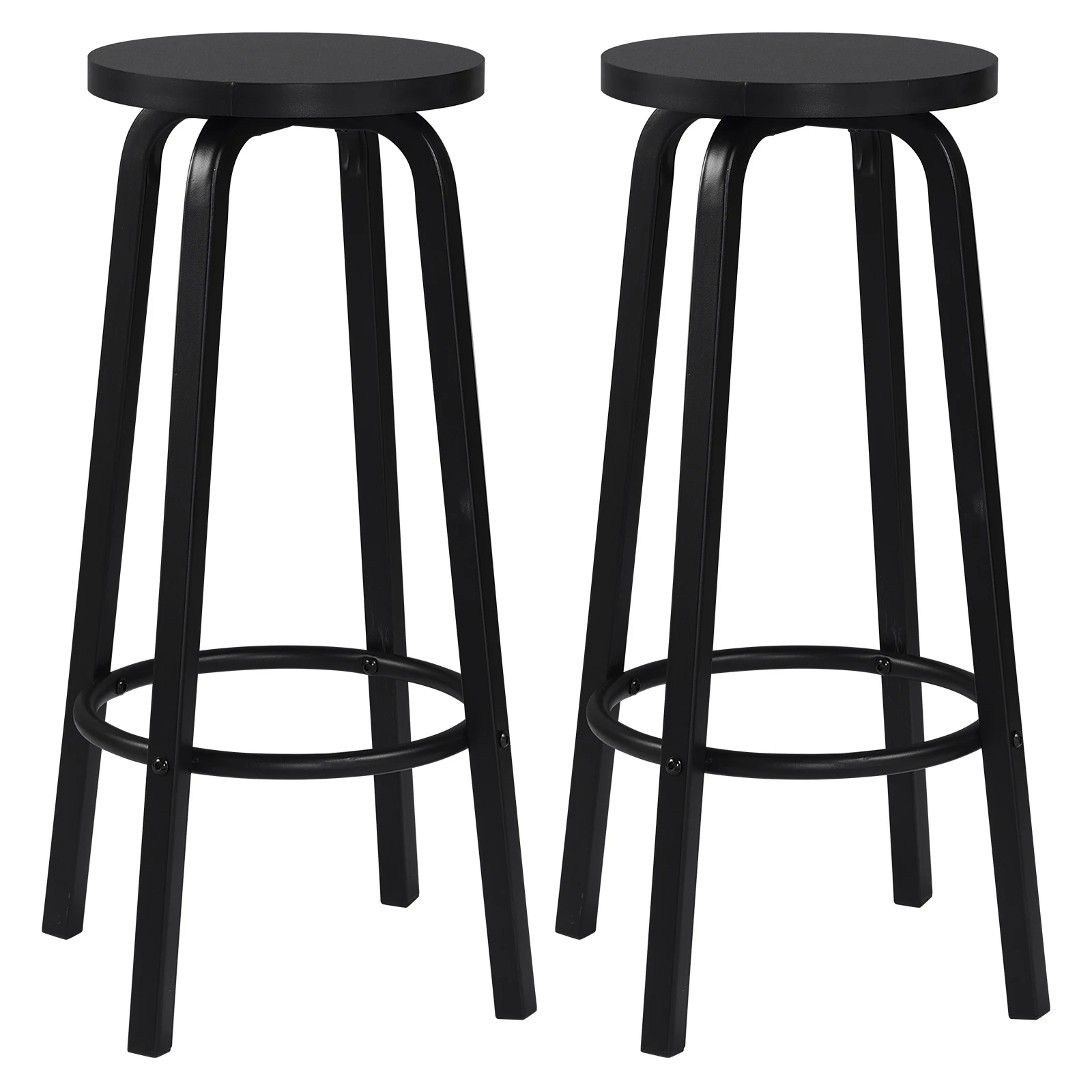 WOLTU 2 uds asiento de MDF patas de Metal silla de Bar desayuno taburetes de cocina taburetes de mostrador taburetes altos accesorios de Pub de ocio nórdico