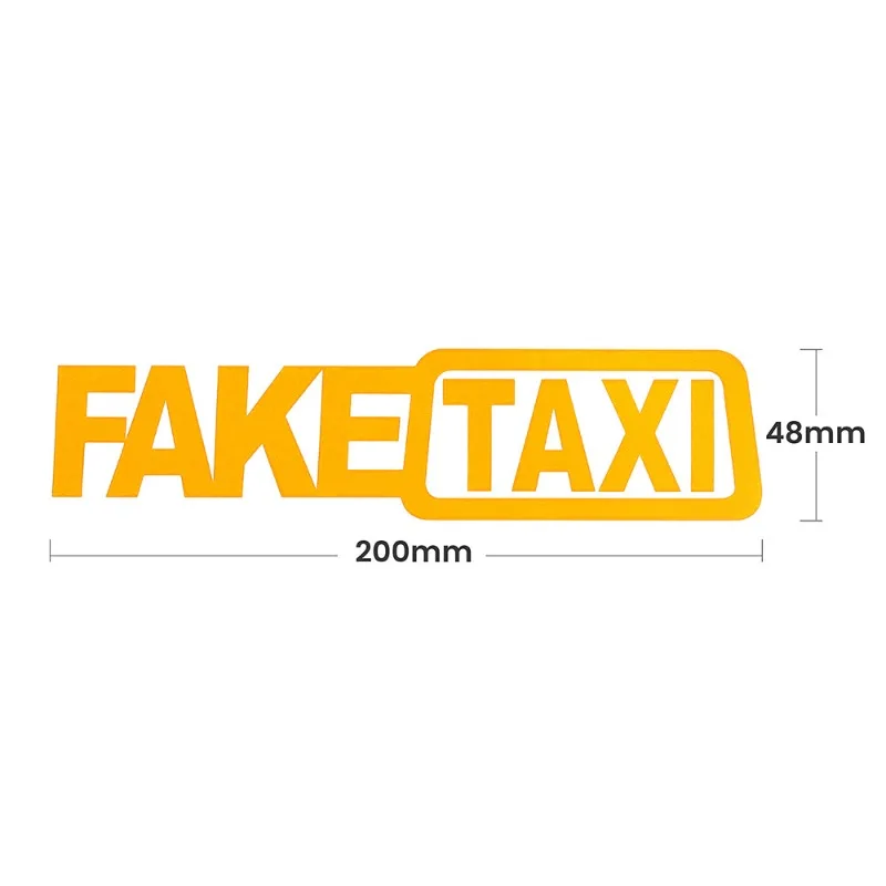 Universal falso TAXI coche Auto pegatina calcomanía emblema vinilo autoadhesivo para coche divertido coche pegatina