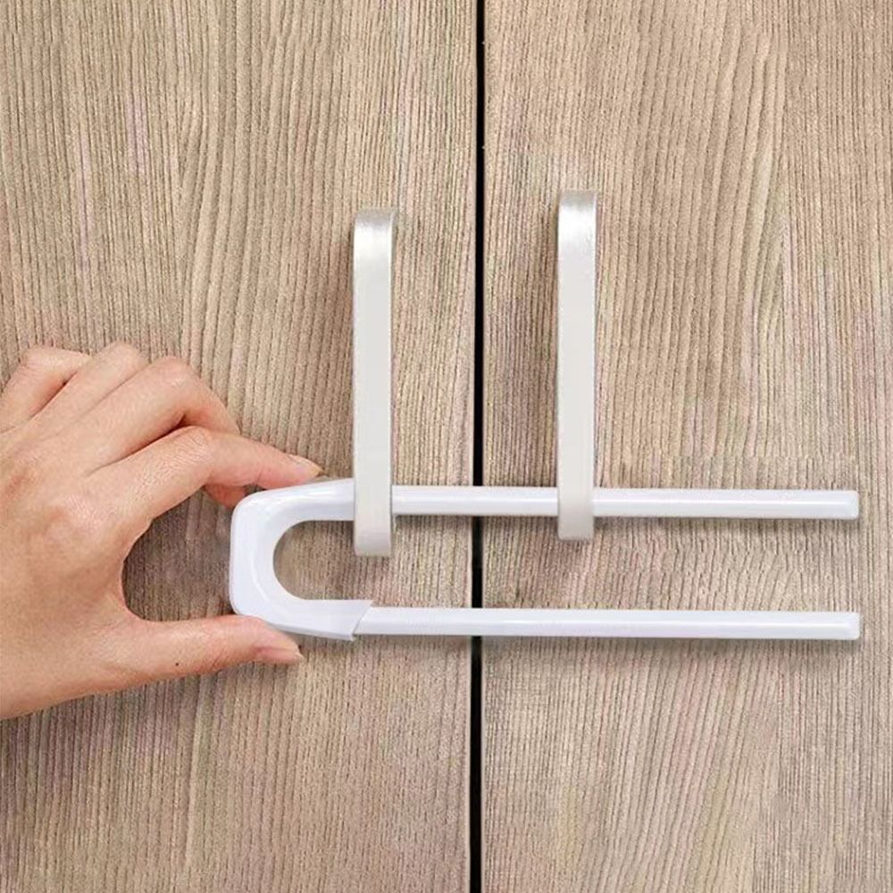 U Shape Children Home Protection ABS Plastic Safety Lock Baby Safety Adjustable Multi-function Baby Cabinet Locks