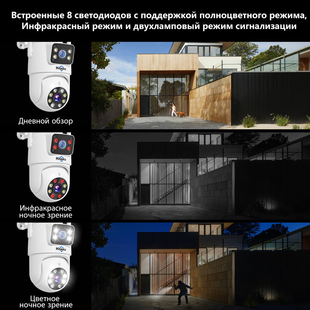 Hiseeu 6MP Wi-Fi Комплект системы