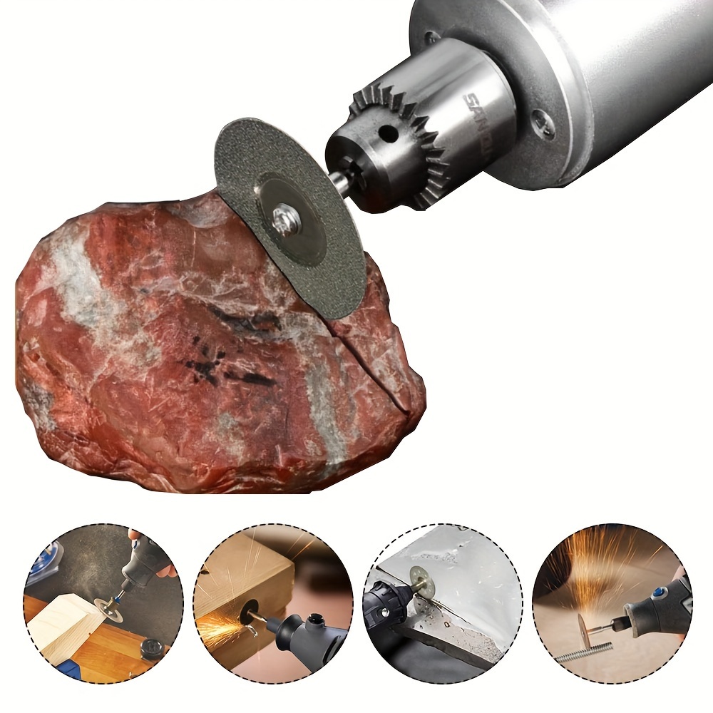 12pcs Mini Diamond Cutting Disc Set - Enhance Your Rotary Accessories With Circular Saw Blades, Abrasive Grinding Wheels & More!