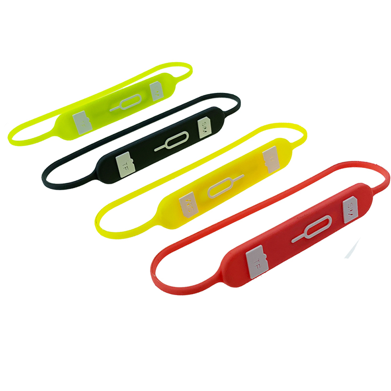 2er Pack v4sim Hüllen SIM-Karten halter/TF-Karten halter Silikon tragbare sichere Nadel Nadel Anti-Lost-SIM-Karten halter