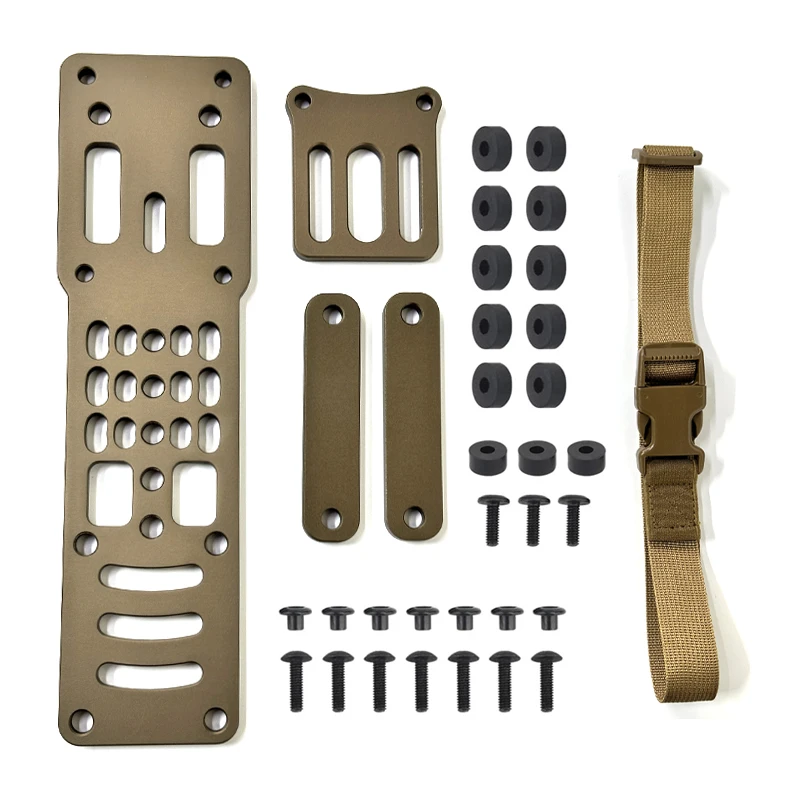 Adaptador de funda Modular táctica con kit QLS, plataforma de funda para pierna caída con correa para pierna, equipo de policía