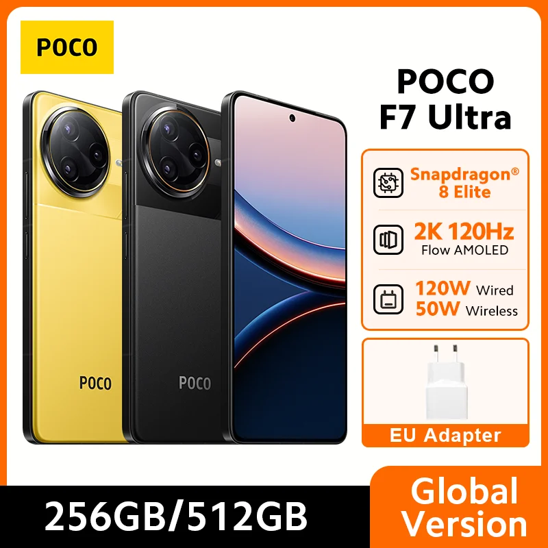 [เป็นทางการ] POCO F7 Ultra |   สแนปดากอน ® 8 Elite top range, ชิปเซ็ต VisionBoost D7, HyperCharge แบบมีสาย 120 W และไร้สาย 50 W
