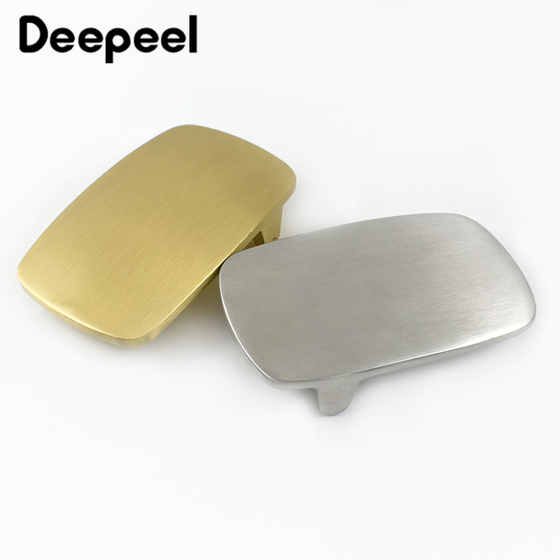 Hebillas de cinturón para hombre, hebilla de cinturón de latón puro de acero inoxidable para cinturones de 37-38mm, accesorios para manualidades de cuero DIY, 39/40mm, 1 ud.