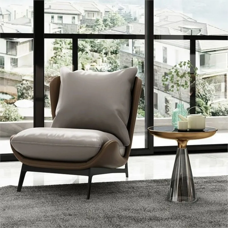 Lazy Sofa Living Room Single Sofa Modern Simple Bedroom Balcony Shaped Leisure Single Sofa Chair New