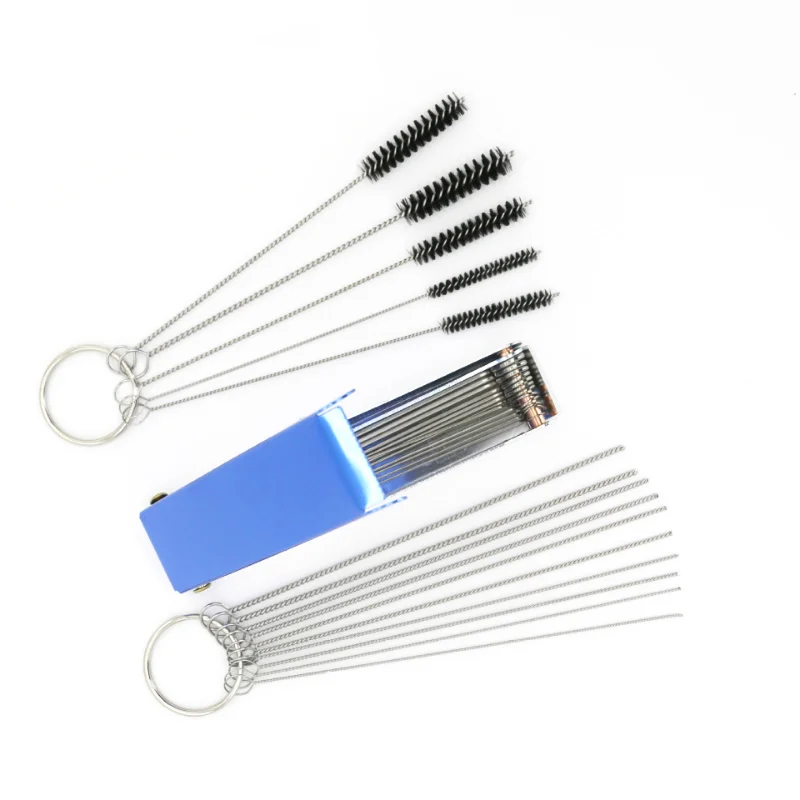 Carburador jato de sujeira de carbono remover agulhas de limpeza escovas ferramentas mais limpas para automóvel motocicleta atv soldador carb motosserra