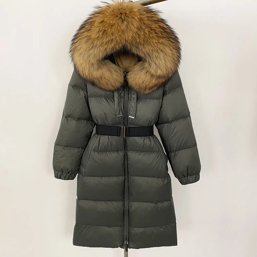 OFTBUY-Casaco de pele real para mulheres, casaco de 90 pato branco, jaqueta natural de pele raposa, casaco quente para frio, novo para senhora, inverno, 2022
