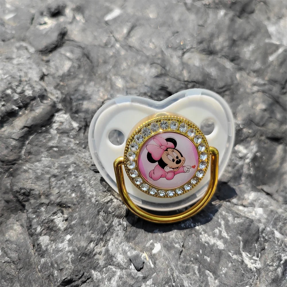 [NEW Most Beautiful Pacifier] 2024 Luxury Diamond Baby Pacifier Teaser Newborn Baby pacifier with dust cap chupetero0-24 months