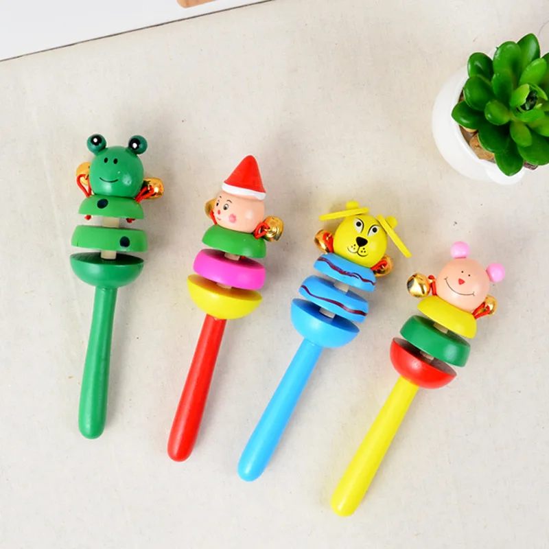 子供のための木の鐘,モンテッソーリ教育玩具,創造的な木製の鐘