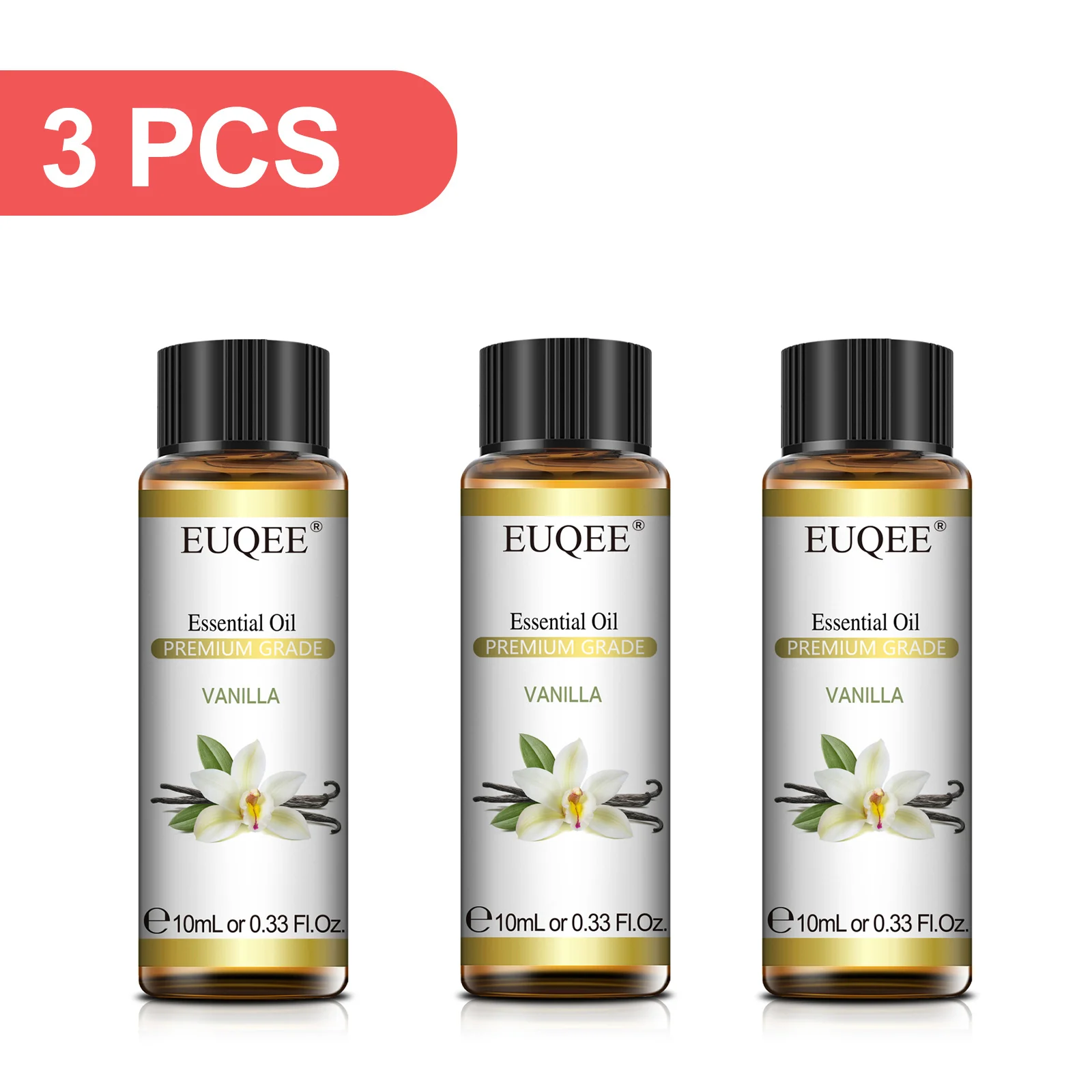 EUQEE 3PCS 10ml Pure Plant Essential Aromatherapy Oils Sandalwood Cedarwood Citronella Cinnamon Aroma for Humidifiers Diffusers
