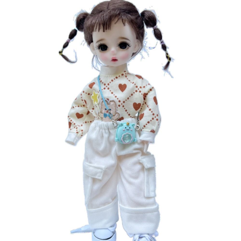 Миниатюрная сумка с мультяшными животными для кукольного домика, цветная сумка на плечо для куклы, пластиковая милая плюшевая сумка для куклы, аксессуары для шарнирных кукол