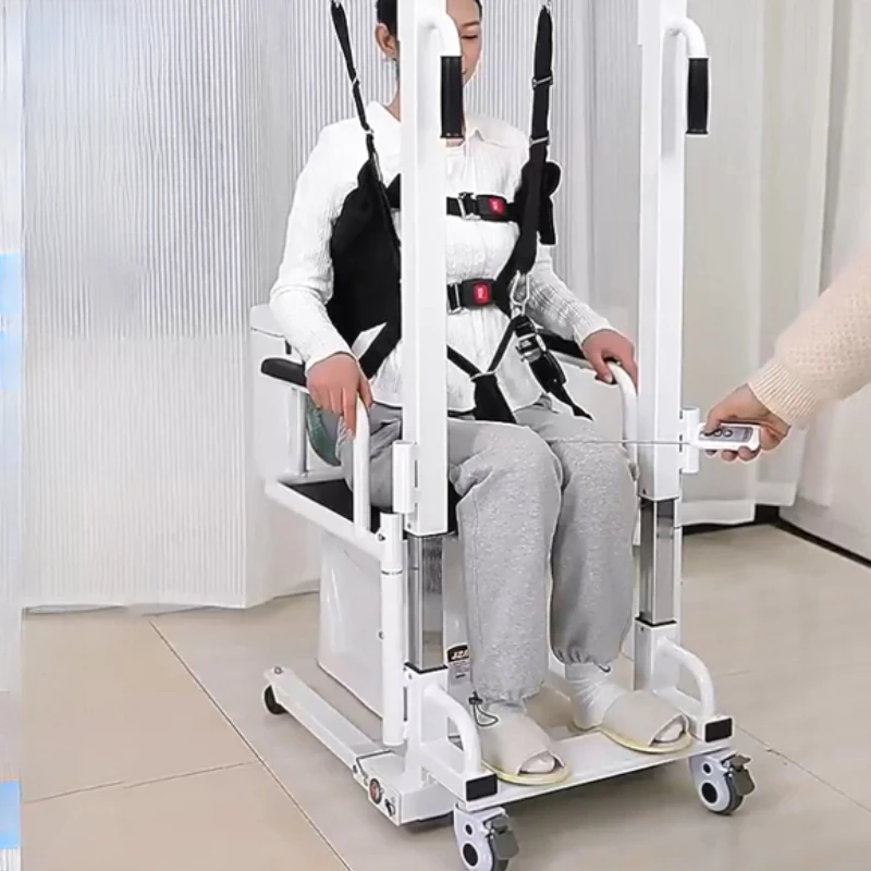 Folding Elderly Chair Disabled Back Scrubber Adjustable Assist Devices Removable Wheelchair Heights Anti Slip Bath Chair