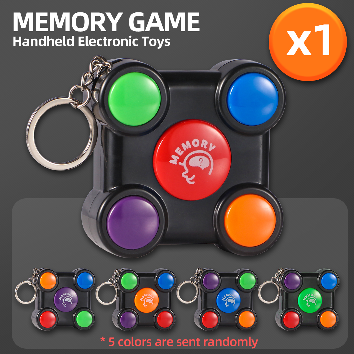 Puzzle créatif mini jouet de console de jeu mémoire - emballage de boîte de couleur