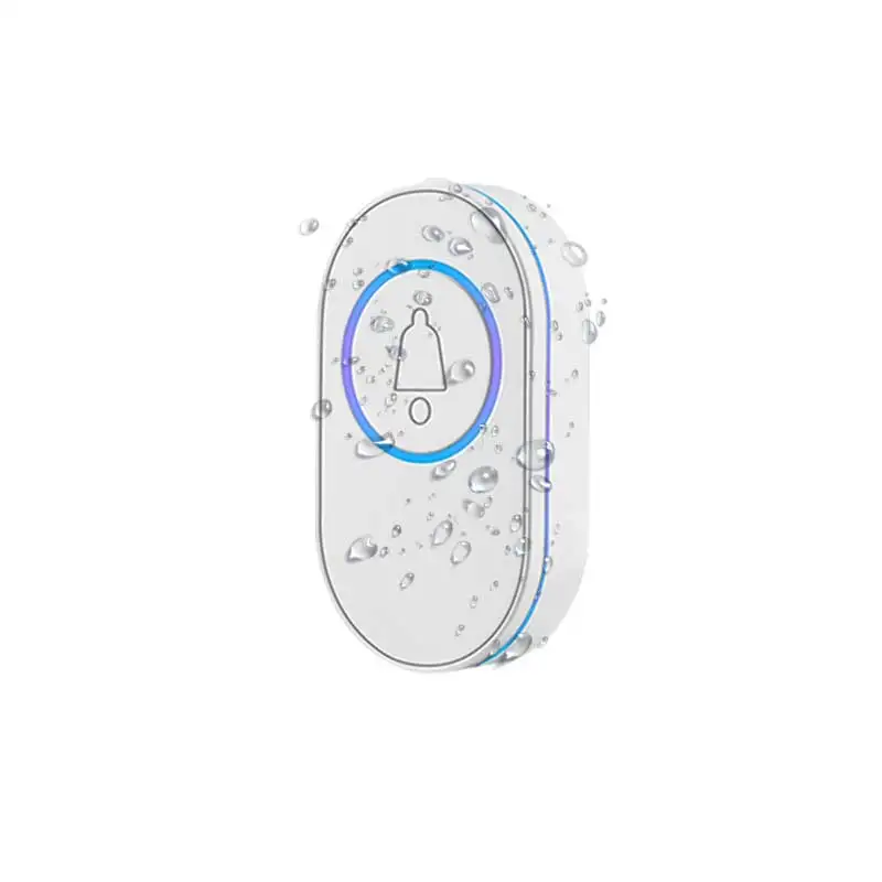 433MHz Waterproof Wireless Doorbell Button SOS Emergency Panic Button  LED Night Vision Fluorescent Ring Flash Alarm Accessories