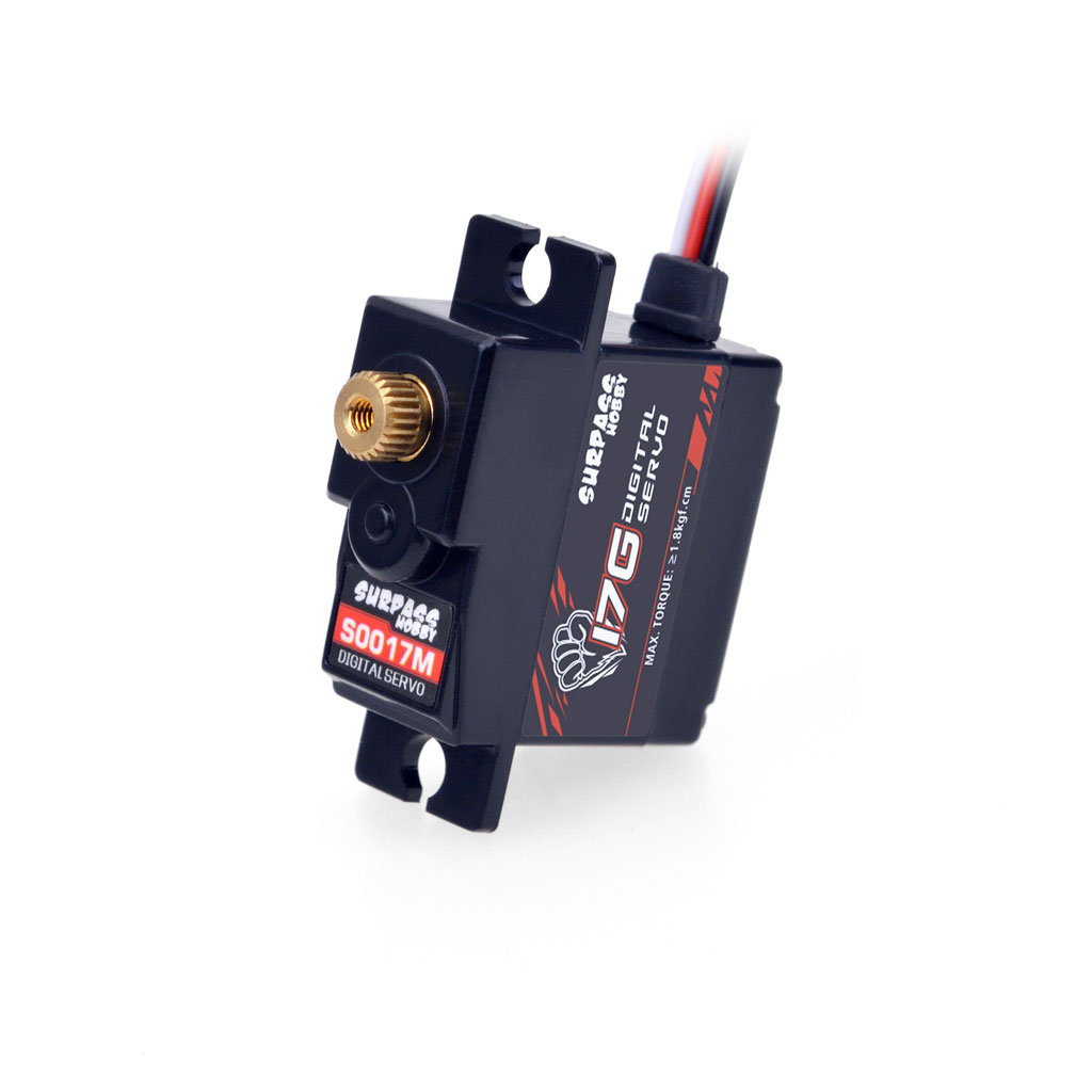 SURPASS HOBBY 17g RC รถ Mini Servo พลาสติกเกียร์โลหะ 4.8 V ~ 6 V DC มอเตอร์สําหรับเครื่องบินหุ่นยนต์เรือของเล่น Wltoys Part