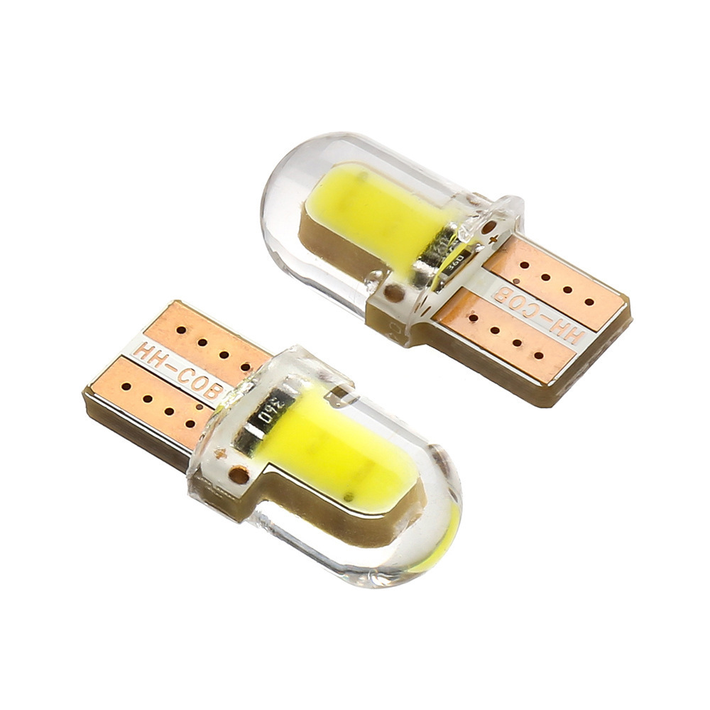 10PCS T10 194 168 LED 전구 5W 8SMD 실리카 밝은 라이센스 램프 전구 화이트 레드 블루 옐로우 핑크 DC 12V