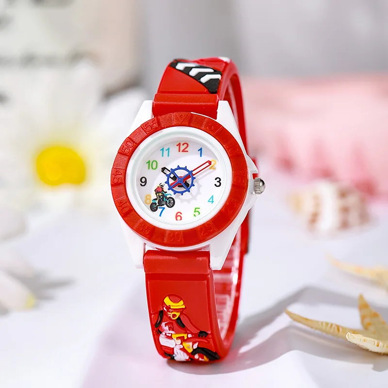 Diversão dos desenhos animados carro temático crianças relógios dos desenhos animados silicone quartzo relógio de pulso presente aniversário criança menina menino relógio reloj