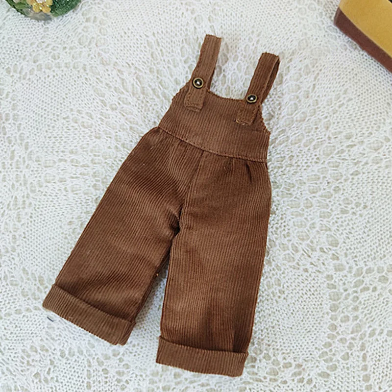 Casual Blyth Puppe Kleidung Strampler Plaid Hosen Langarm Top Anzug Puppe Hosen für Ymy Licca Azones Ob24 Ob27 Puppe Zubehör