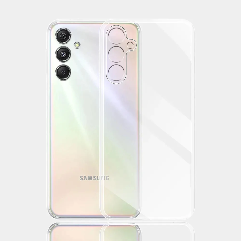 Funda ultrafina para Samsung Galaxy S24 S23 FE Plus Ultra A55 A35 A25 A15 A54 A34 A24 A14 A05S A50 A04S funda suave transparente de silicona
