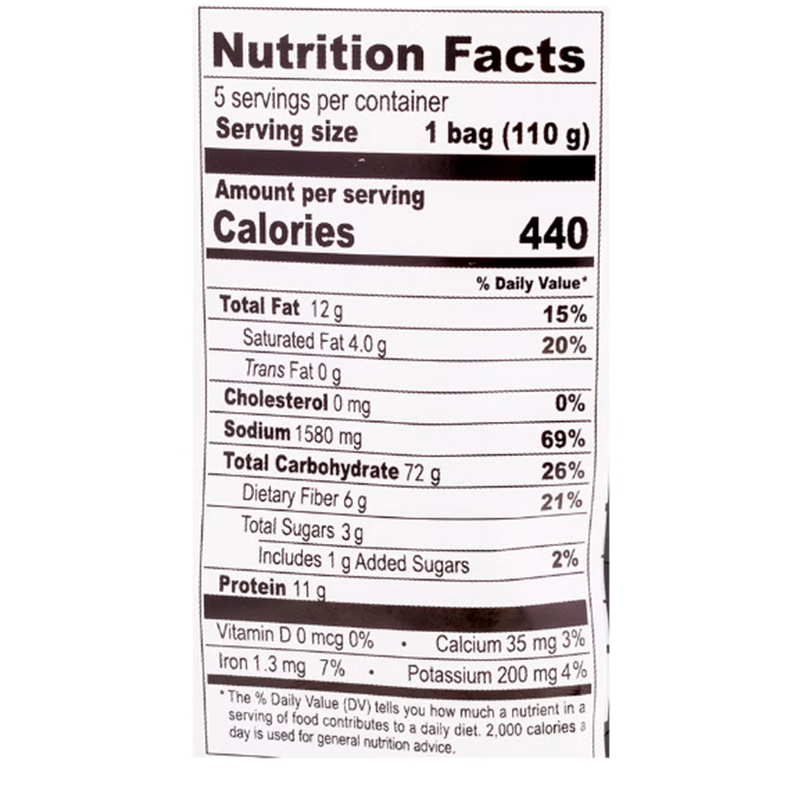 Wugudaochang Dry Noodles 19.42oz(550g)*1 Pack