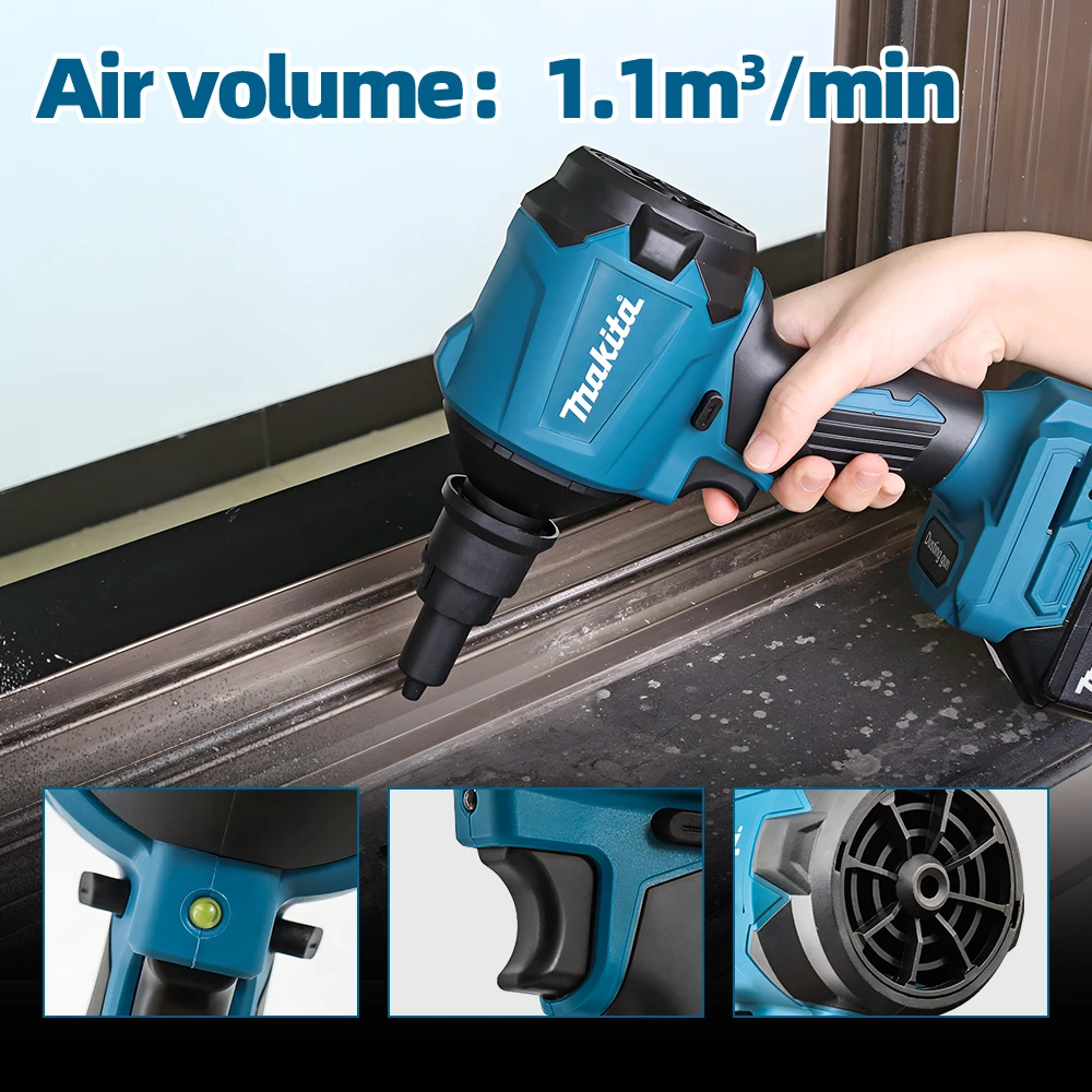 Makita power tools makita 18v battery tools DAS180 high-power air dust removal gun for blowing dust in narrow spaces power tools